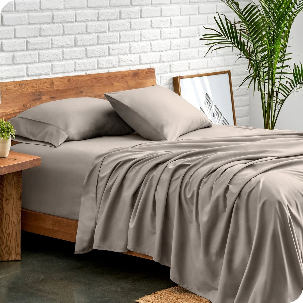 Ddecor Home 1500TC Premium Cotton Blend Sheet Set Sand