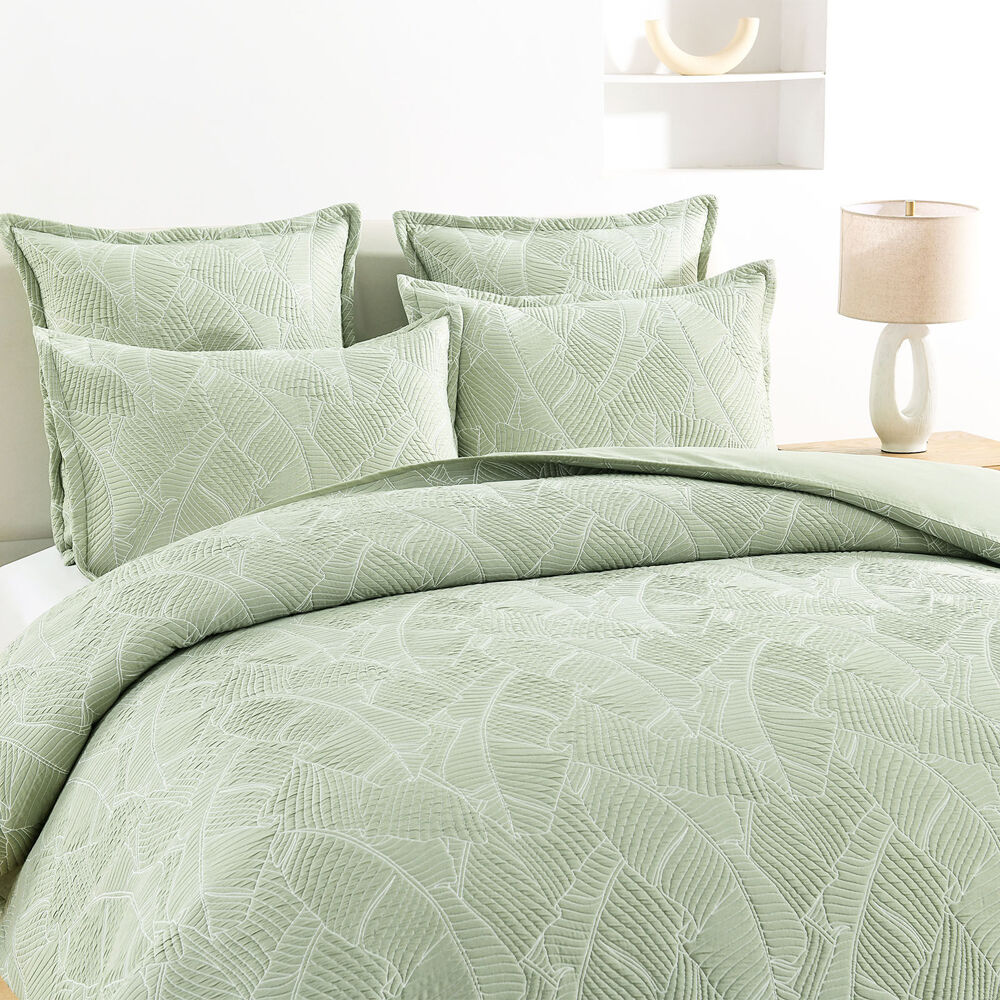 Renee Taylor Woods Jacquard Quilt Cover Set Sage — image 2