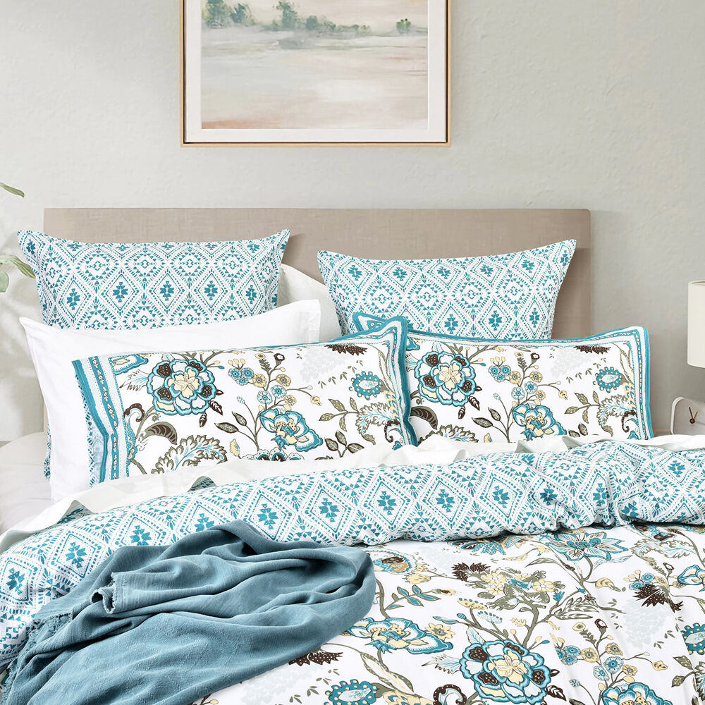 Renee Taylor 300 TC Cotton Reversible Quilt Cover Set Anaya — image 2