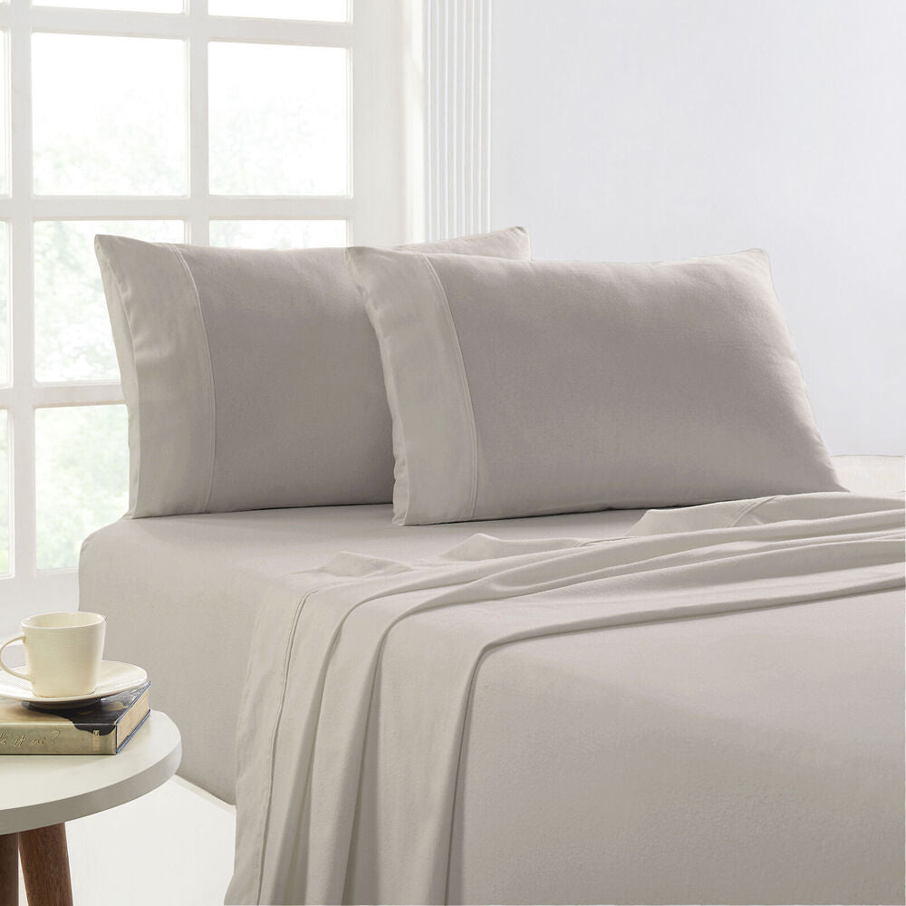Park Avenue Cotton Flannelette Bed Sheet Sets Sand