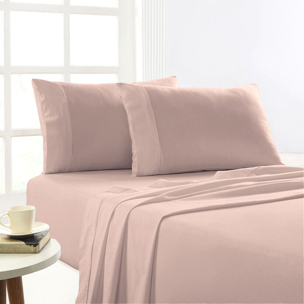 Park Avenue Cotton Flannelette Bed Sheet Sets Rose