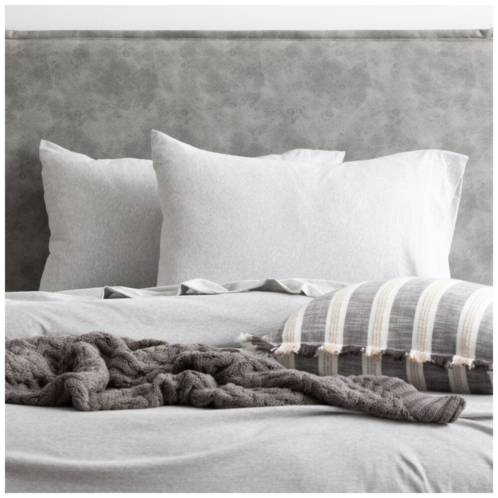 Renee Taylor Comfort T Organic Jersey Fitted Pillowcase Grey Marle — image 4