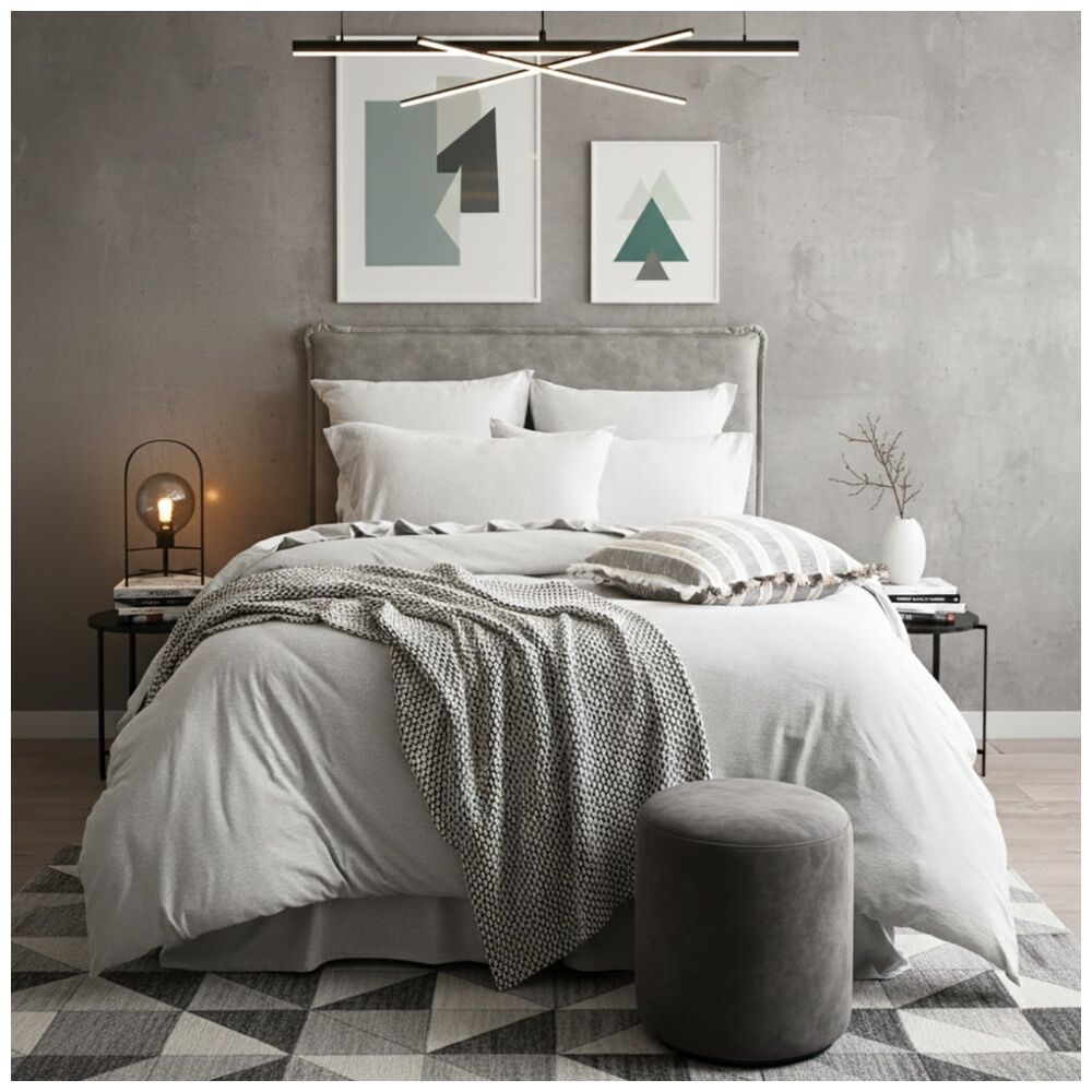 Renee Taylor Grey Marle Comfort T’s Organic Cotton Jersey European Pillowcase — image 5
