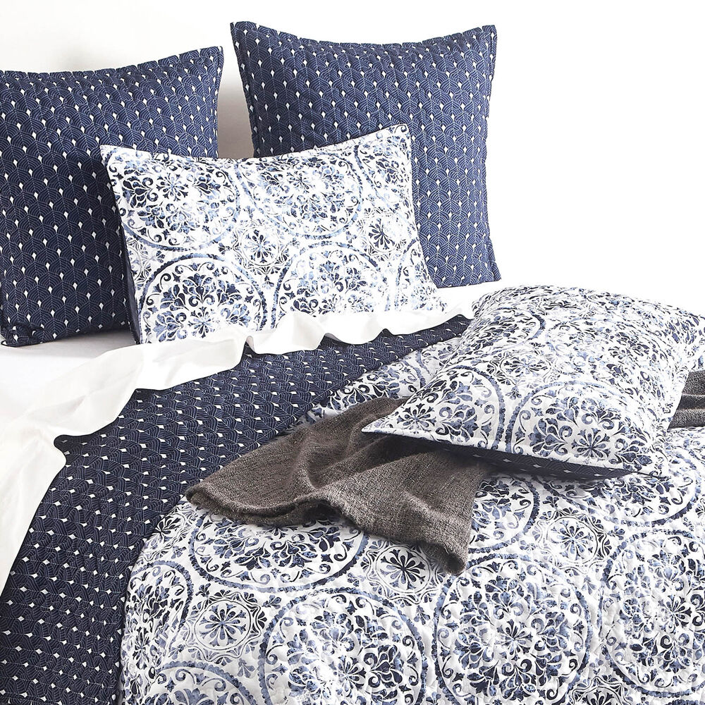 Renee Taylor 65x65cm Delos Quilted Reversible European Square Pillowcase — image 3