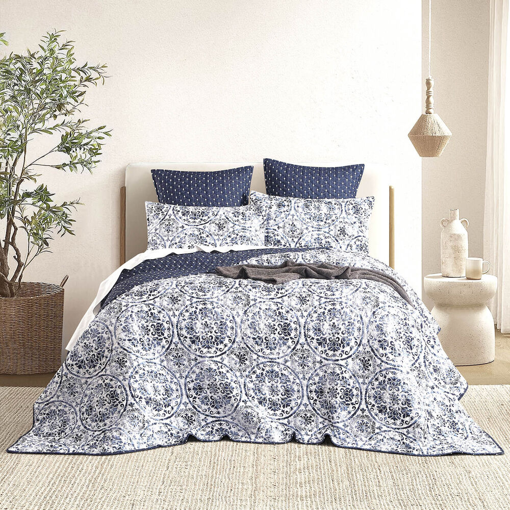 Renee Taylor 65x65cm Delos Quilted Reversible European Square Pillowcase