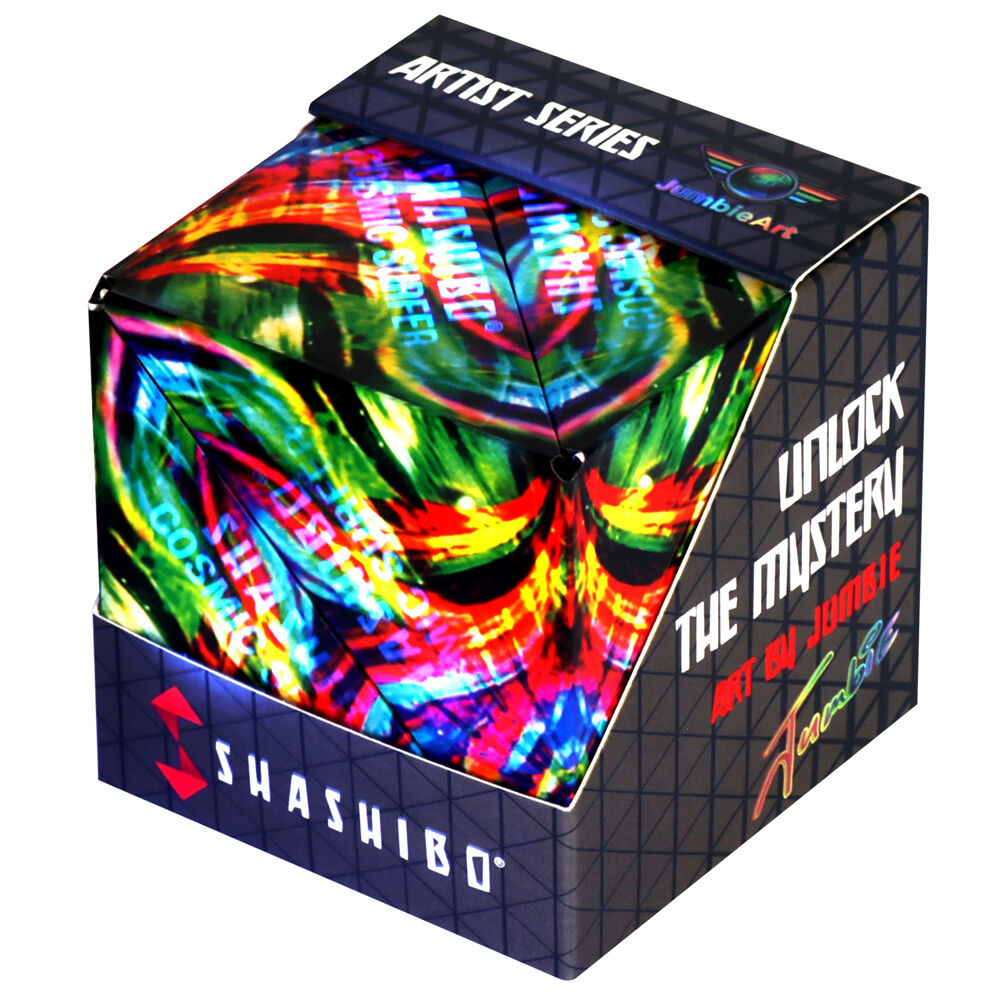 Shashibo Shape Shifting Magnetic Puzzle Cube Toy 6.1cm Cosmic Surfer 8y+