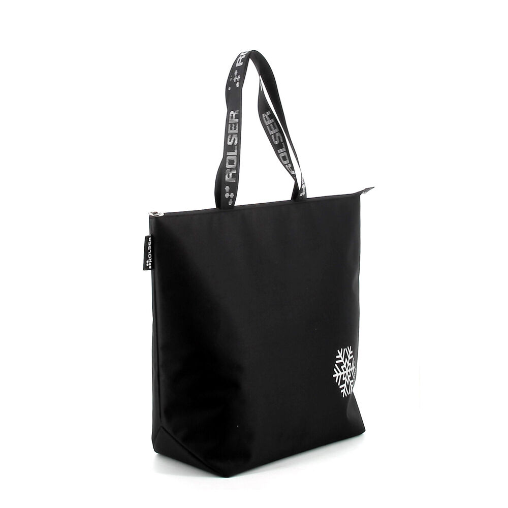 Rolser Thermo LN Shoulder Thermal Bag w/ Zipper Shopping Carry 17L Black