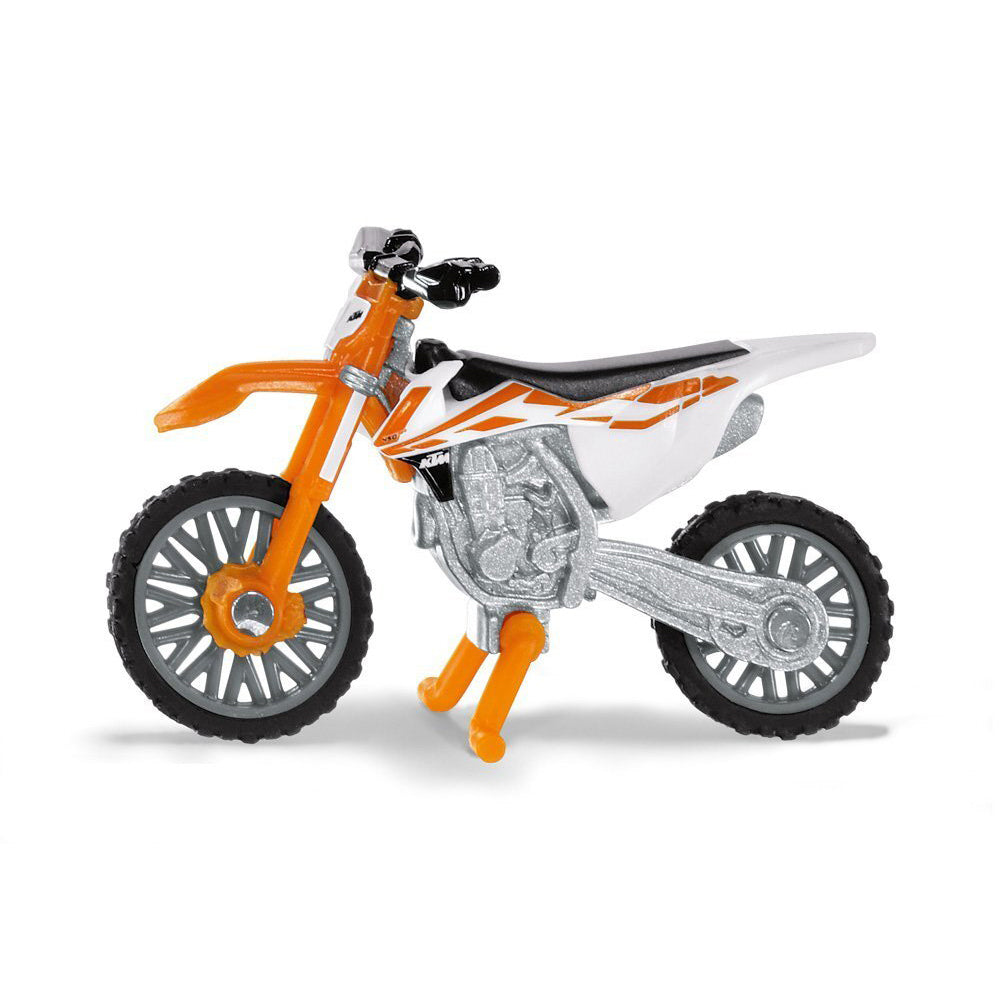 Siku KTM SX-F 450 Orange/White Motorbike Diecast 56mm Kids/Child Playing Toy 3y+