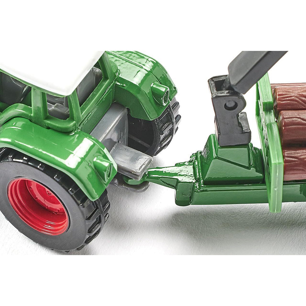 Siku 1645 Fendt Tractor w/ Forestry Trailer Diecast Metal 147mm Kids Toy 3y+ — image 3