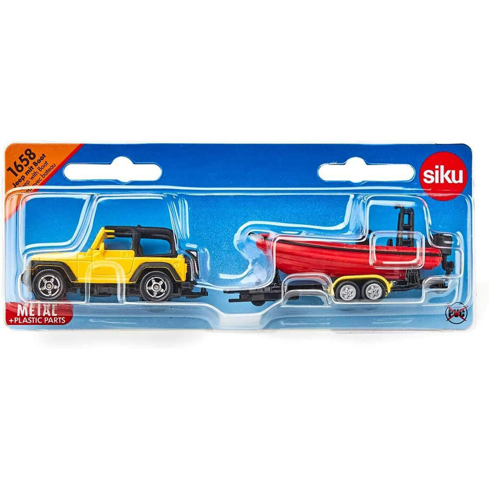 Siku Diecast Jeep w/ Boat Camping/Outdoor Kids Fun Play 167mm Vehicle Toy 3y+ — image 5