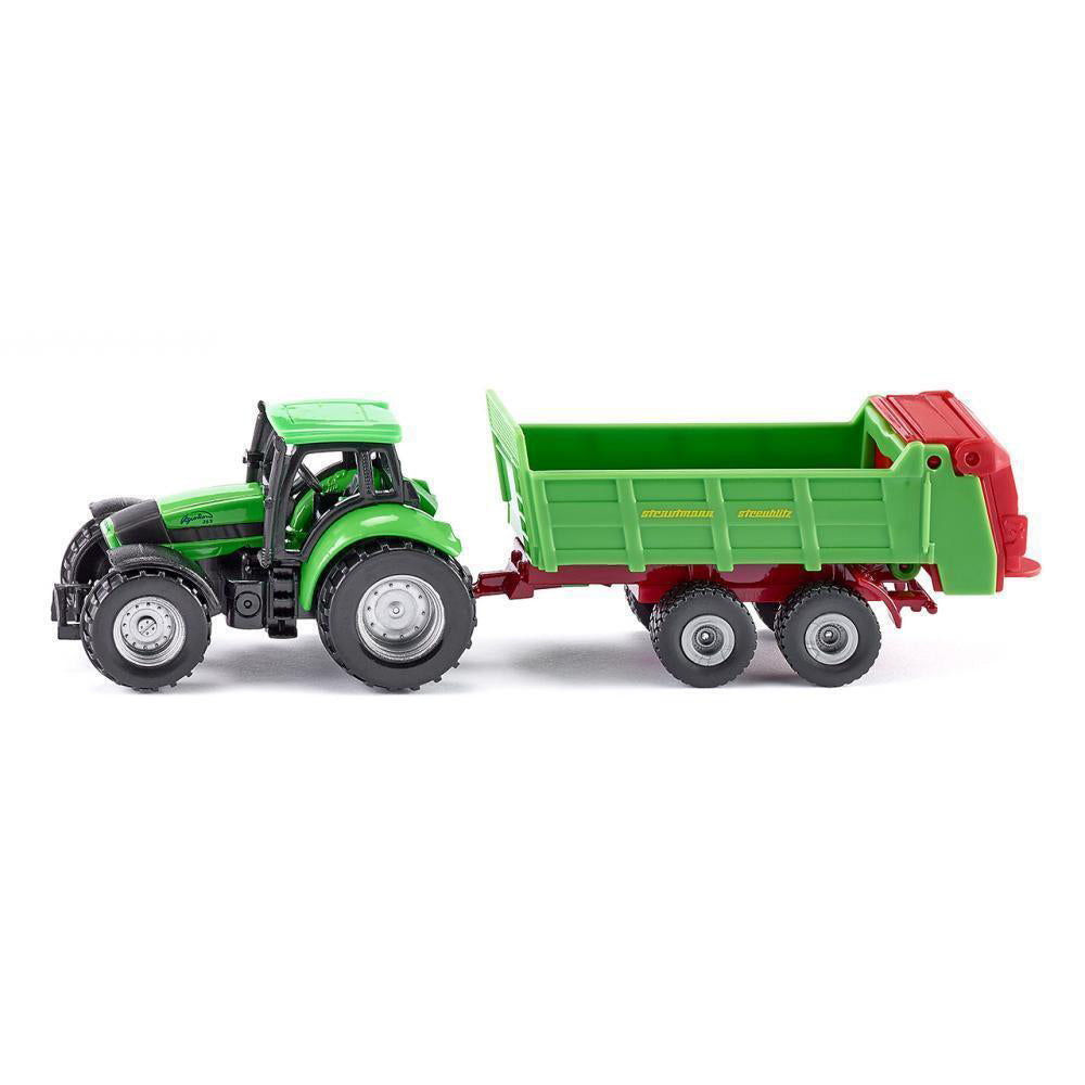 Siku 1673 Tractor w/ Strautmann Universal Manure Spreader 165mm Kids Toy 3y+