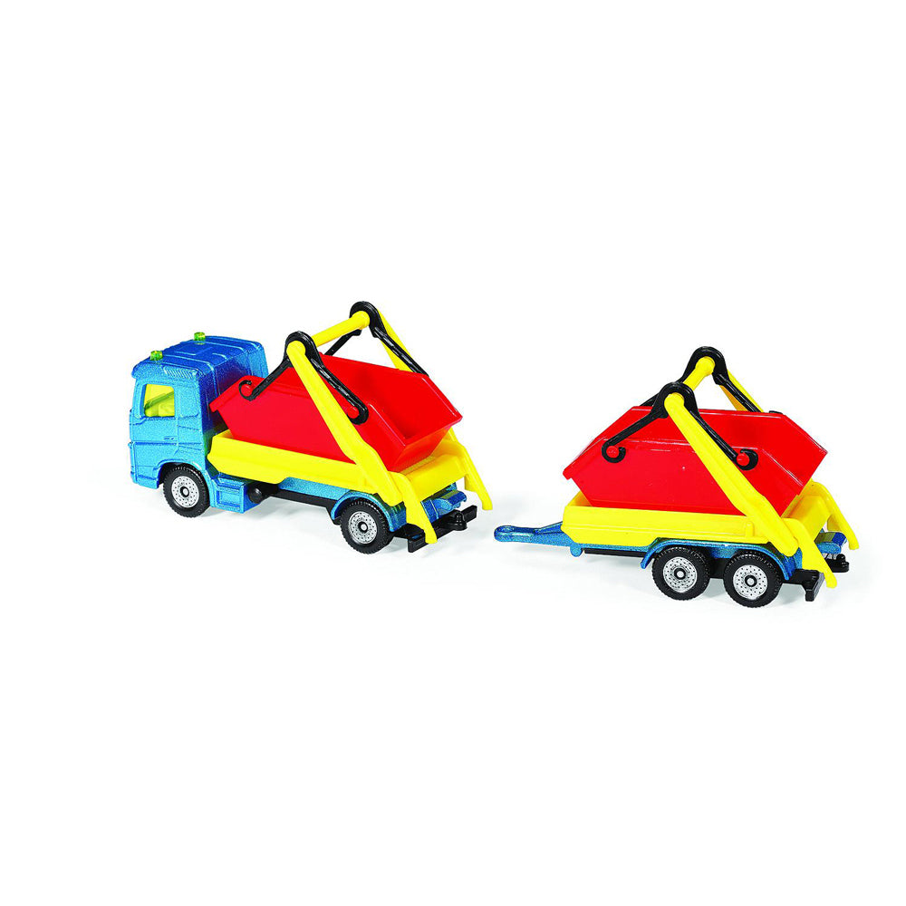 Siku 1695 Diecast Truck w/ Skip & Trailer Kids Fun Play 152mm Vehicle Toy 3y+ (2 Pack) — image 2