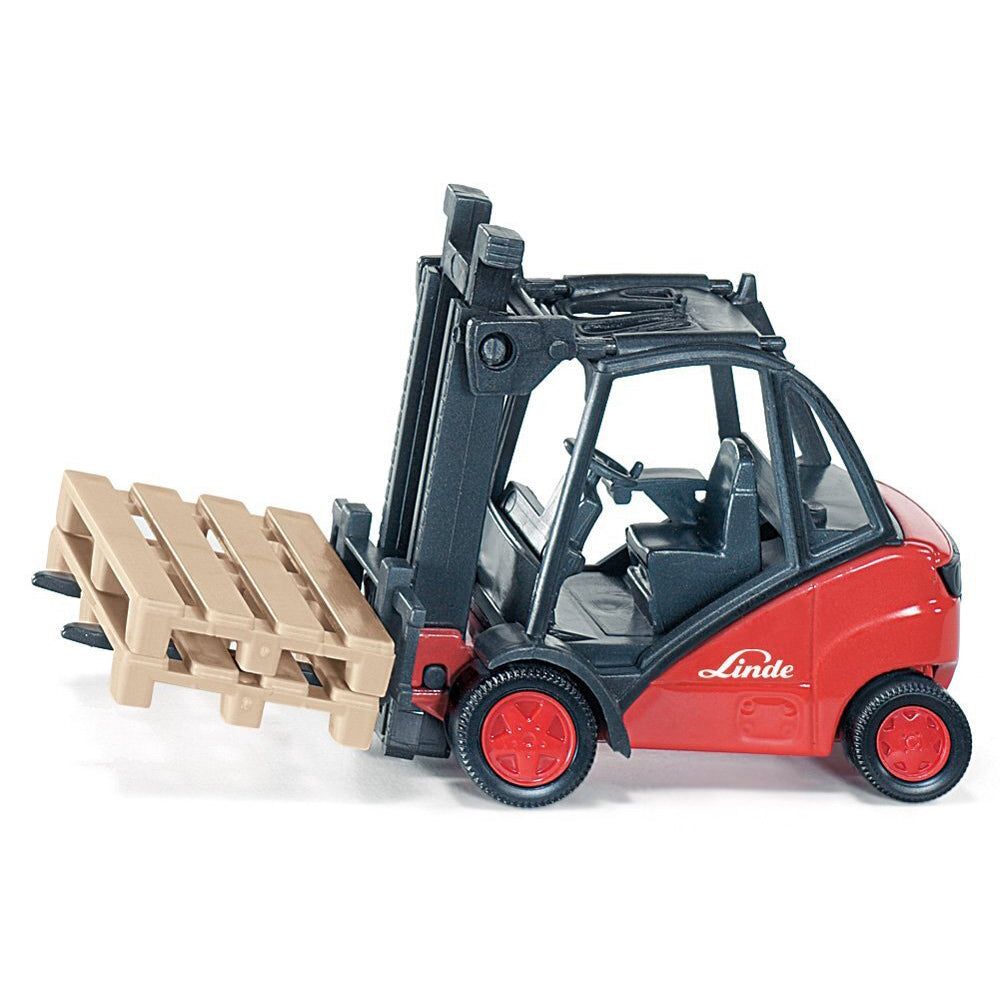 Siku 1:50 Scale Diecast Linde Forklift Truck Kids 92mm Toy Red 3y+ (2 Pack)