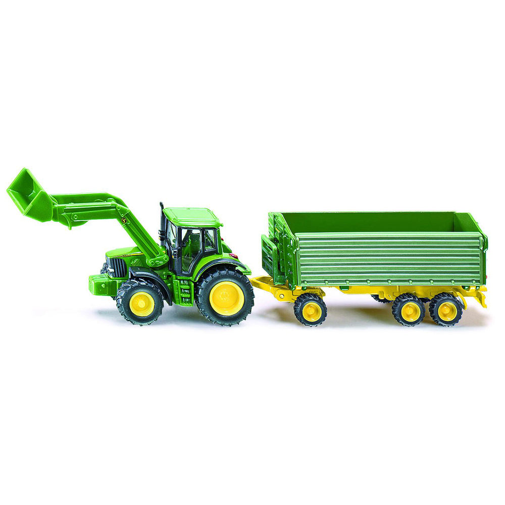 Siku 1:87 Scale Diecast John Deere & Front Loader Trailer Kids 175mm Toy 3y+ — image 2