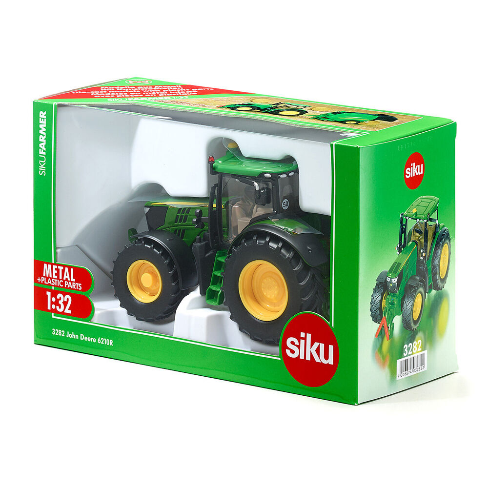 Siku Green John Deere Tractor 6210R 1:32 Farm Vehicle Diecast Kids Toy 3y+