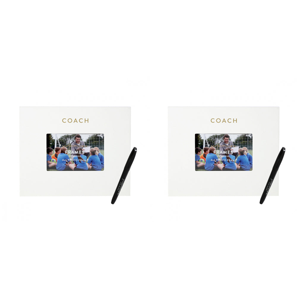 Splosh Coah Signature Photo Frame w/ Marker Home/Office Decor 27.5x23cm White (2 Pack)