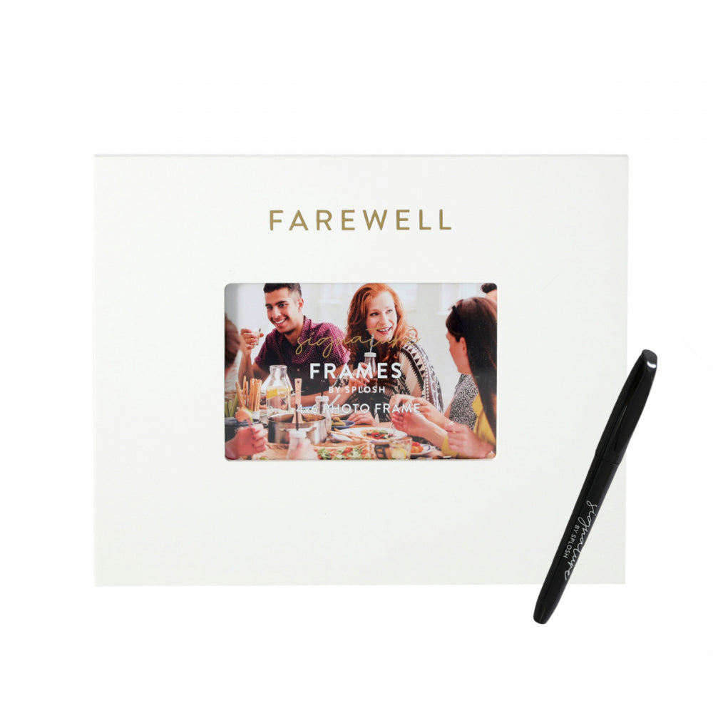 Splosh Farewell Signature Frame w/ Marker 27.5x23cm - White (2 Pack) — image 2