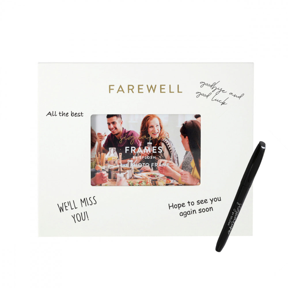 Splosh Farewell Signature Frame w/ Marker 27.5x23cm - White (2 Pack) — image 3