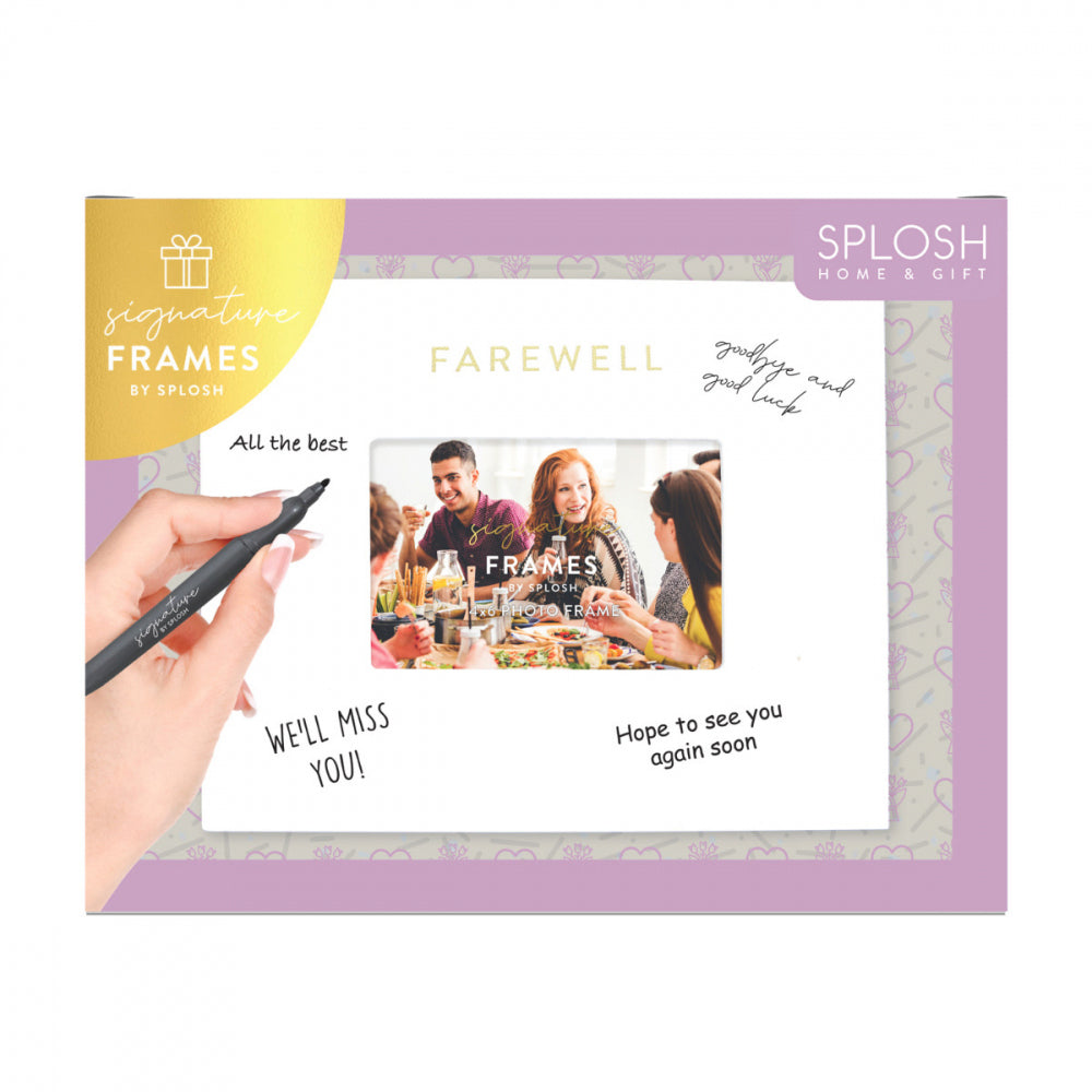 Splosh Farewell Signature Frame w/ Marker 27.5x23cm - White (2 Pack) — image 5