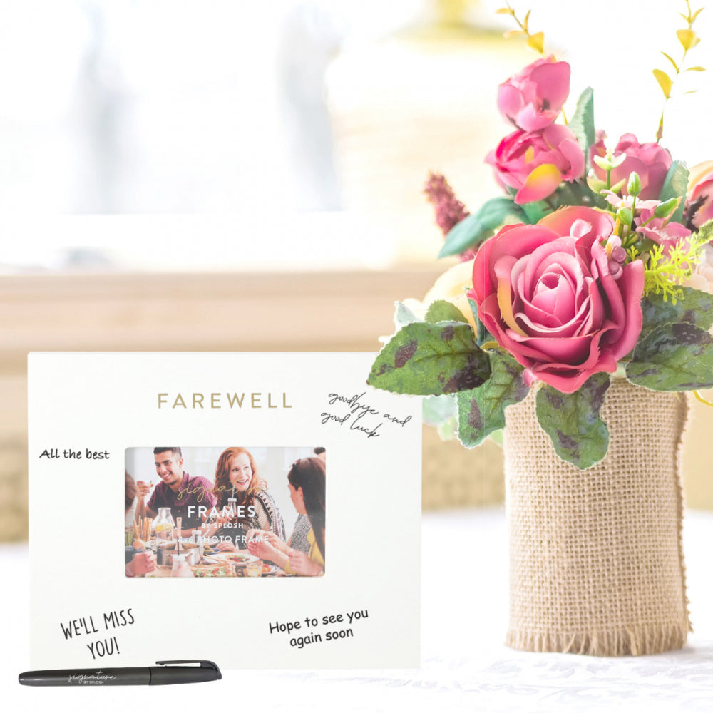Splosh Farewell Signature Frame w/ Marker 27.5x23cm - White (2 Pack) — image 6