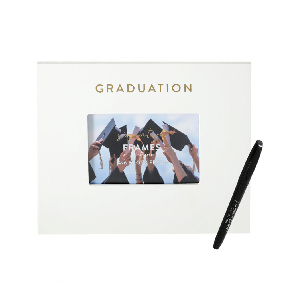 Splosh Graduation Signature Photo Frame w/ Marker Home Decor 27.5x23cm White (2 Pack) — image 2