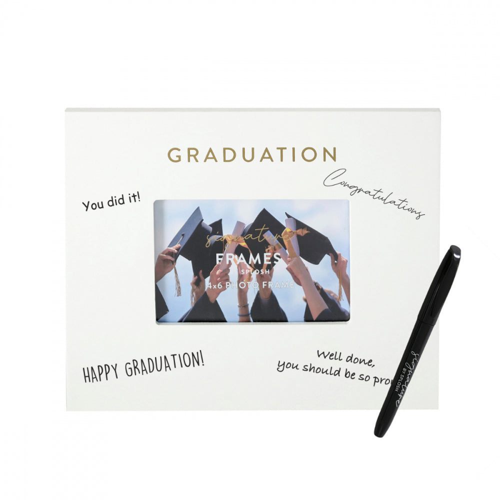 Splosh Graduation Signature Photo Frame w/ Marker Home Decor 27.5x23cm White (2 Pack) — image 4