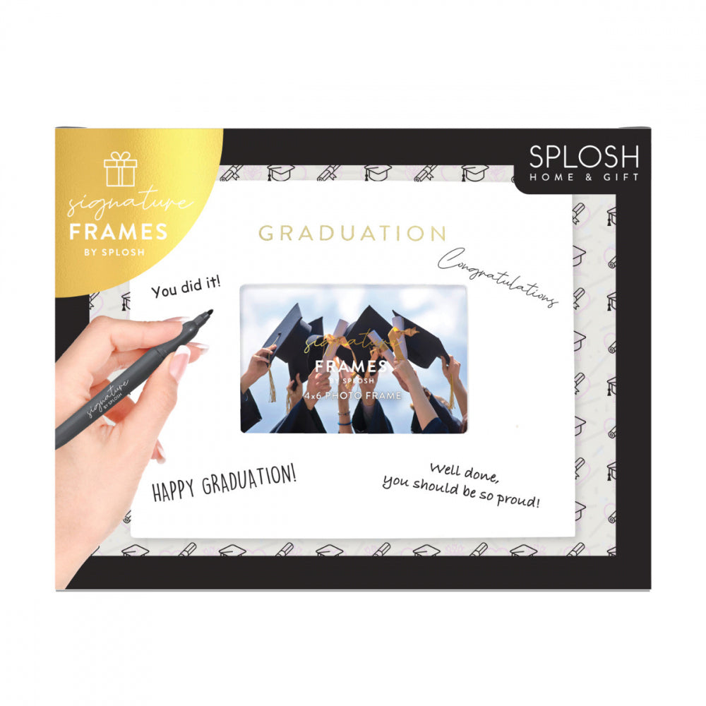 Splosh Graduation Signature Photo Frame w/ Marker Home Decor 27.5x23cm White (2 Pack) — image 5