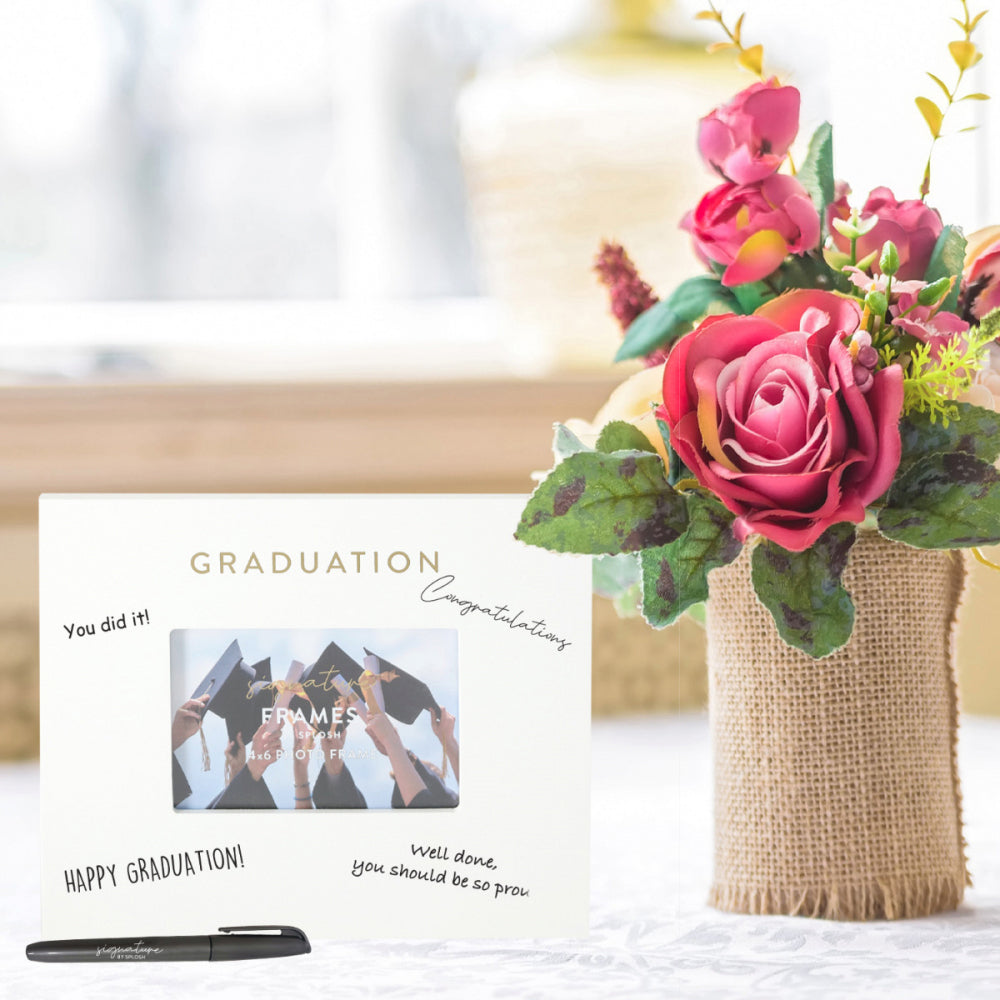 Splosh Graduation Signature Photo Frame w/ Marker Home Decor 27.5x23cm White (2 Pack) — image 6