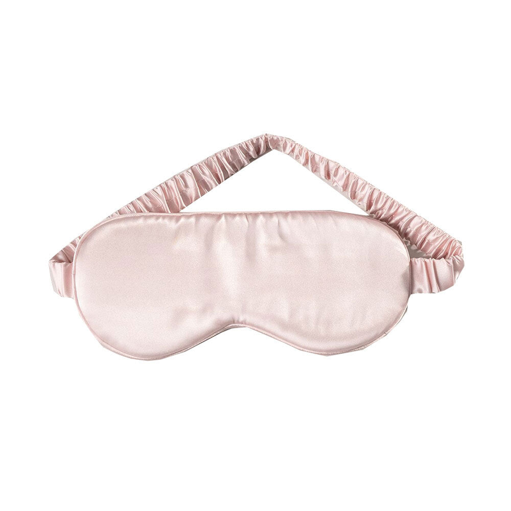 Canningvale Beautysilks Eye Mask Light-Blocking Adjustable Soft Sleep Aid — Pink