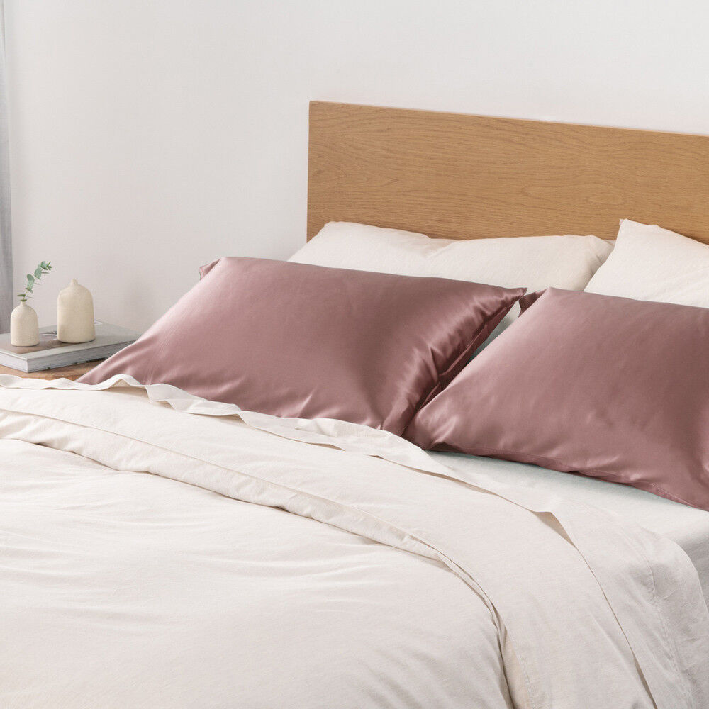 Canningvale Beautysilks Mulberry Silk Soft/Smooth Pillowcase Pack Rosewood (2 Pieces) — image 5