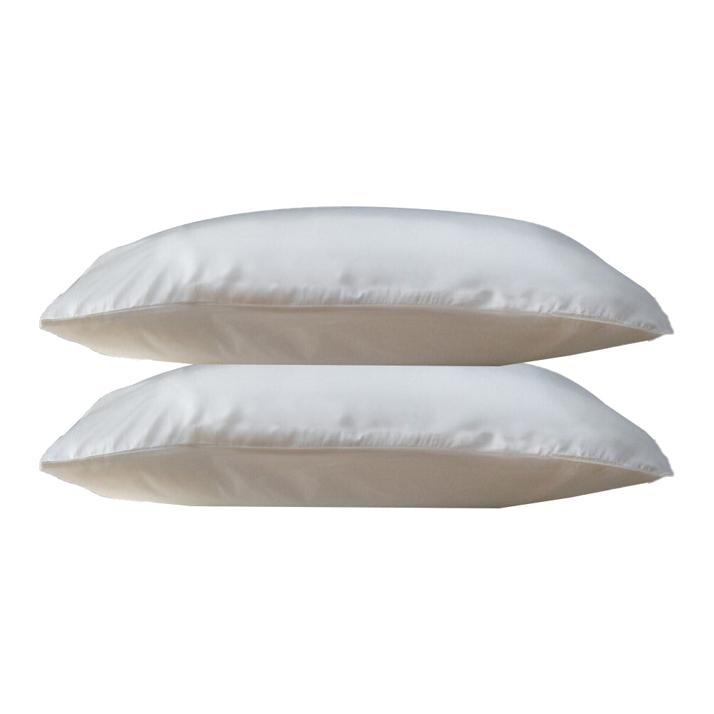 Canningvale 2pc Beautysilks Pillowcase Cover 100% Mulberry Silk Ivory - 48 x 73cm