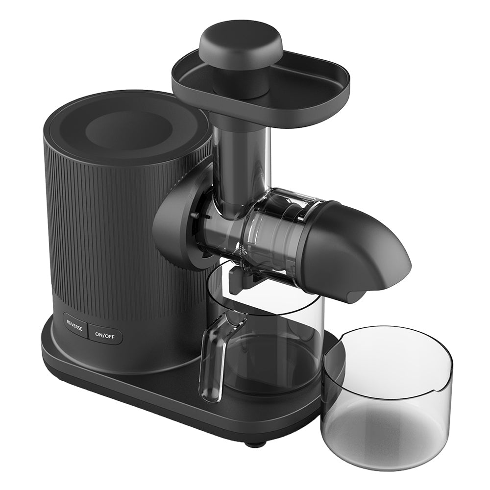 Lenoxx Lennox 36.5cm Cold Press Slow Juicer/Fruit/Juice Healthy Drink Maker Black 150W