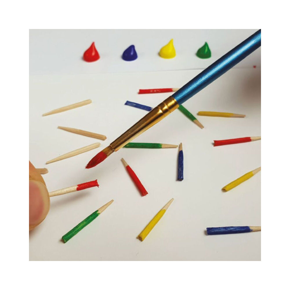 Sam & Julia 25ml Acrylic Colour Paint Set w/ 3x Brushes Art/Craft 4y+ (6 Pieces) — image 2