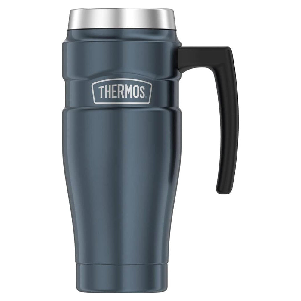 Thermos King Vacuum Insulated Stainless Steel Portable Travel Mug Slate 470ml