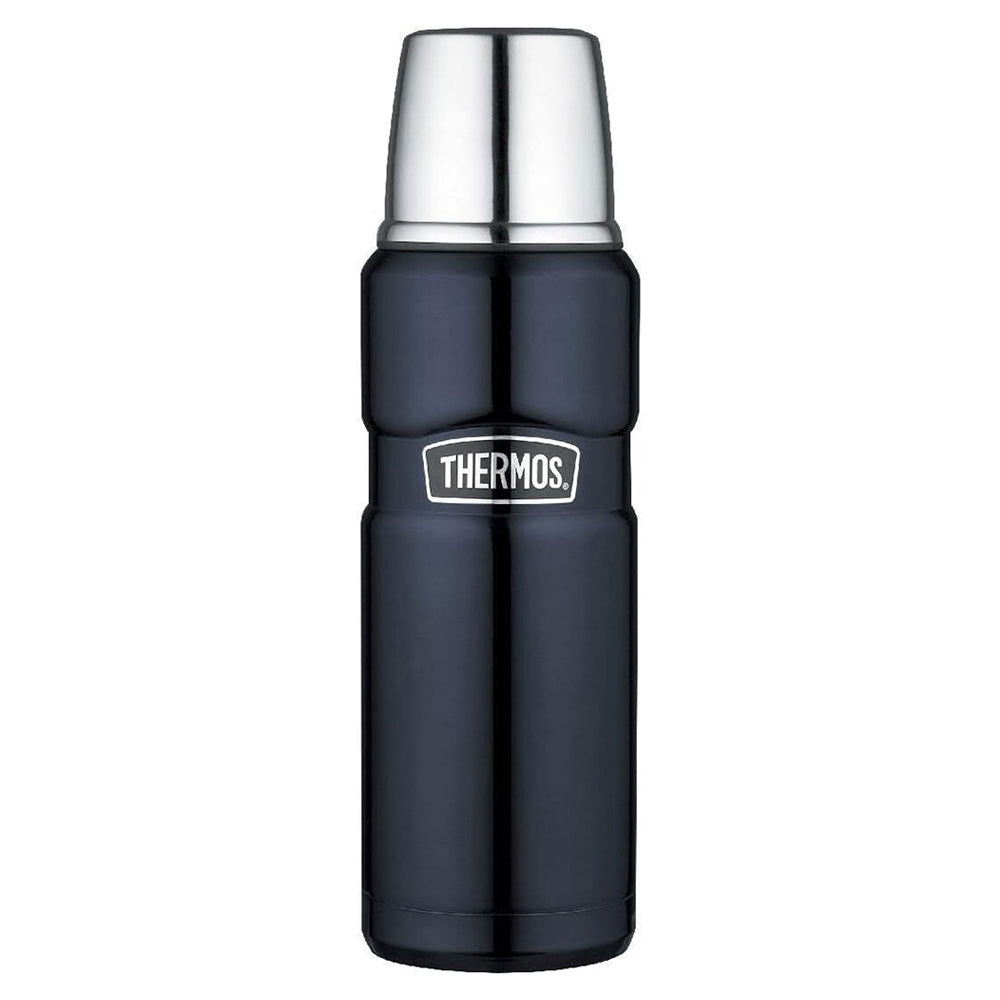 Thermos Stainless Steel King Vacuum Insulated Durable Flask Midnight Blue 470ml