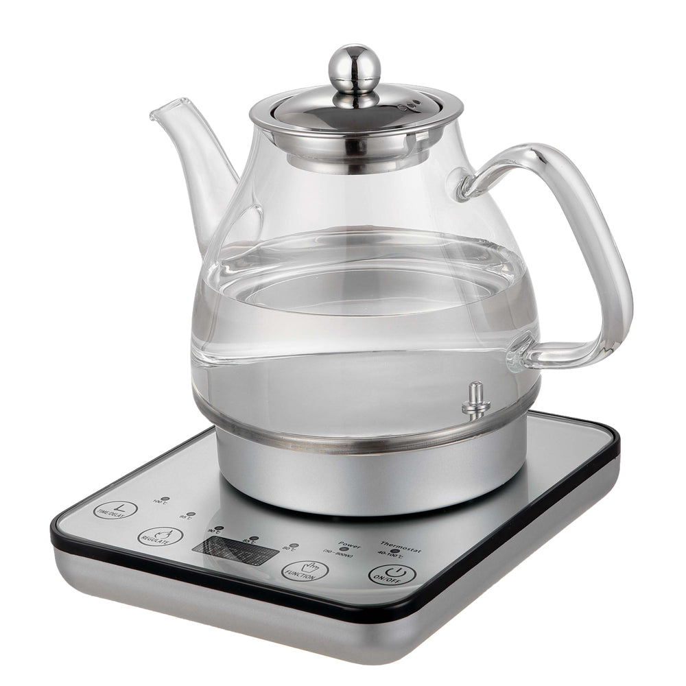 Healthy Choice Electric 800W 1.2L Digital Glass Kettle w/Tea Infuser/Keep Warm — image 2