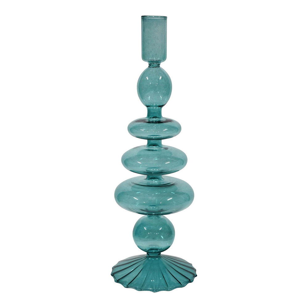 LVD Glass Bella 26.5cm Taper Stick Candle Holder Home Decorative Display Whimsy