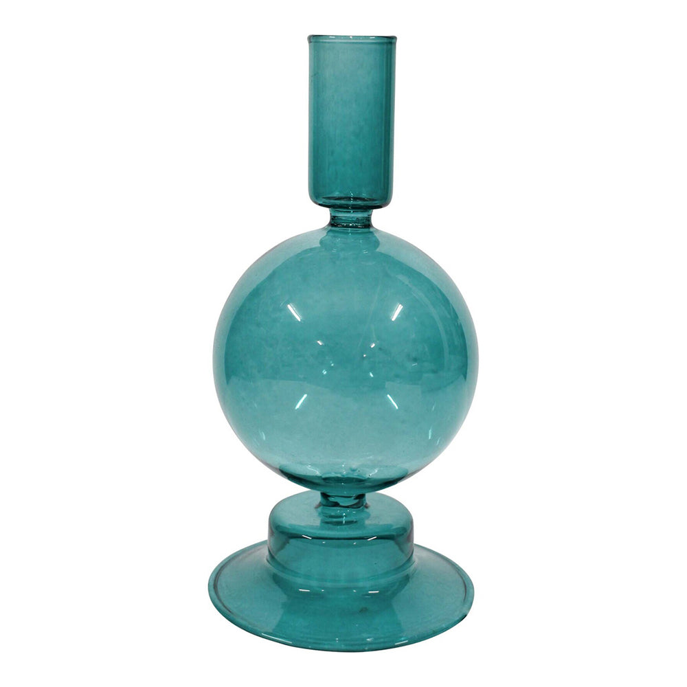 LVD Glass Elle 19cm Taper Stick Candle Holder Home Decorative Stand Display Whimsy