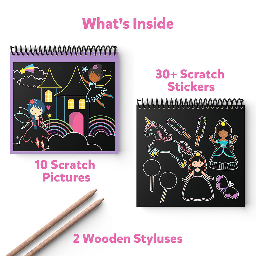 Skillmatics Magical Scratch Art Kids/Childrens Unicorns & Princesses Toy 3+