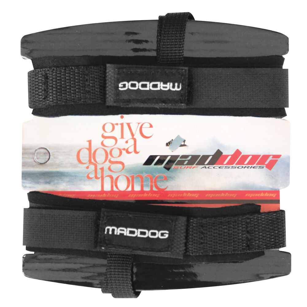 Maddog Black Bodyboarding Fin Savers Accessory w/ Ankle Strap