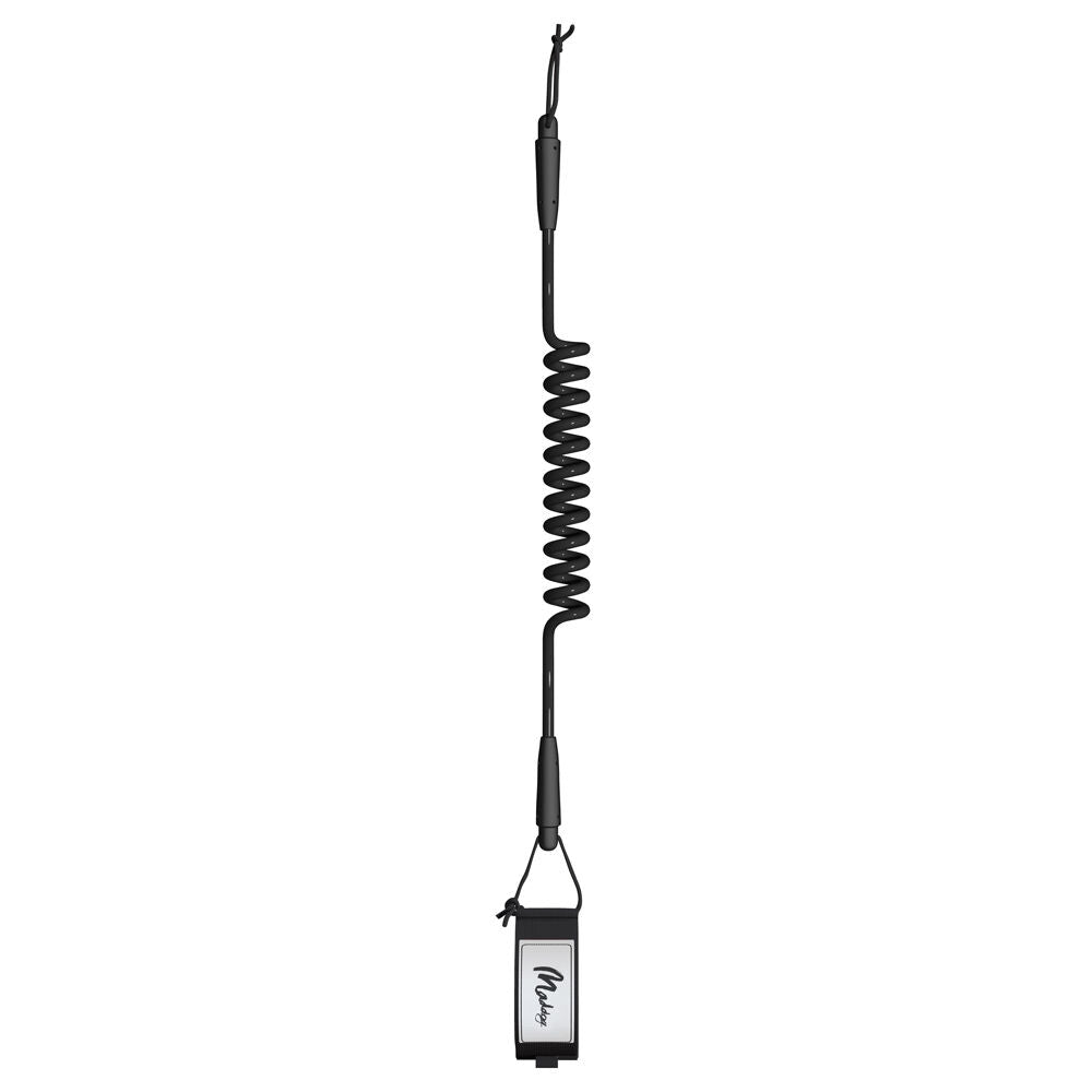 Maddog Black Basic Lightweight Coiled Bodyboard Bicep Leash Accessory