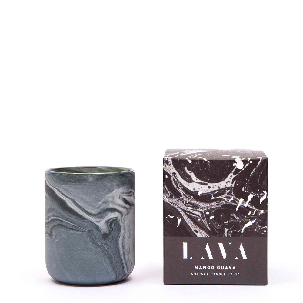 Serenity Lava 130g Small Scented Soy Wax Candle Home Room Fragrance Mango Guava