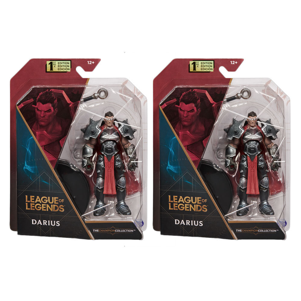 Spin Master League Of Legends 4'' Figure Darius Action Character Kids Toy 12+ (2 Pack)