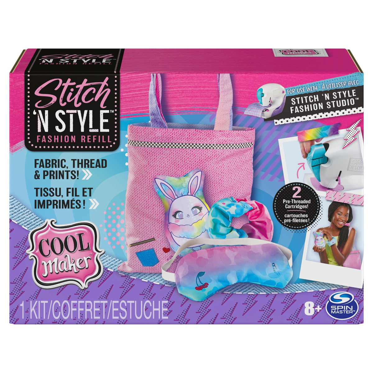Spin Master Cool Maker Kids Craft/Art Sew Stylin Studio Refills Kit Toy 8+ — image 3