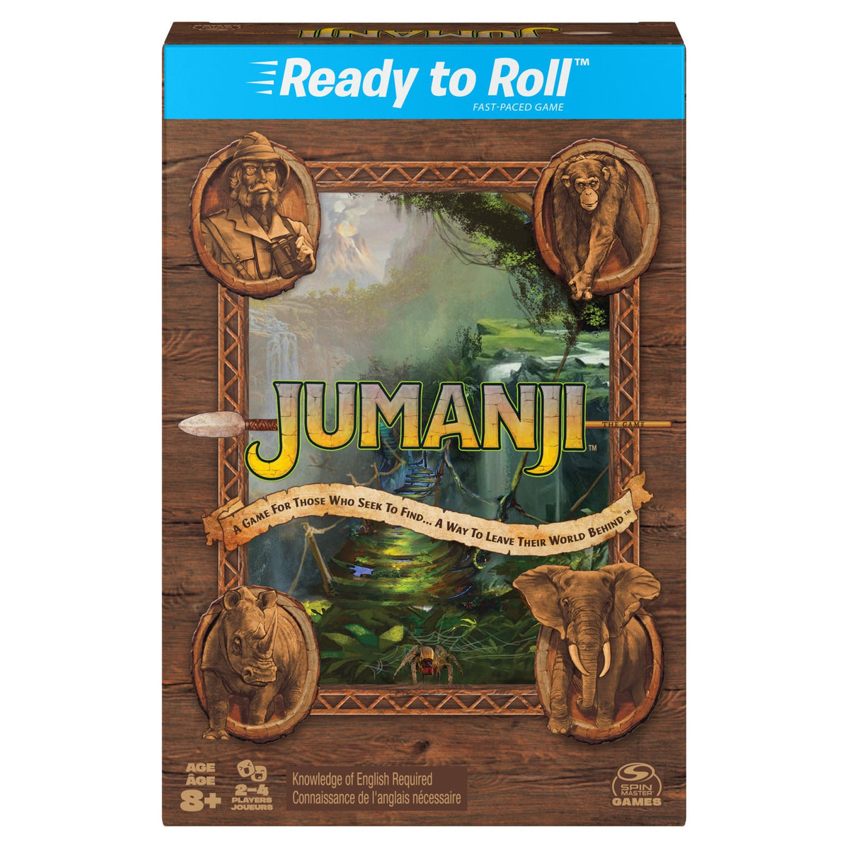 Spin Master Ready To Roll 2-4 Player Jumanji Travel Cards Board Game Set 8+ — image 3