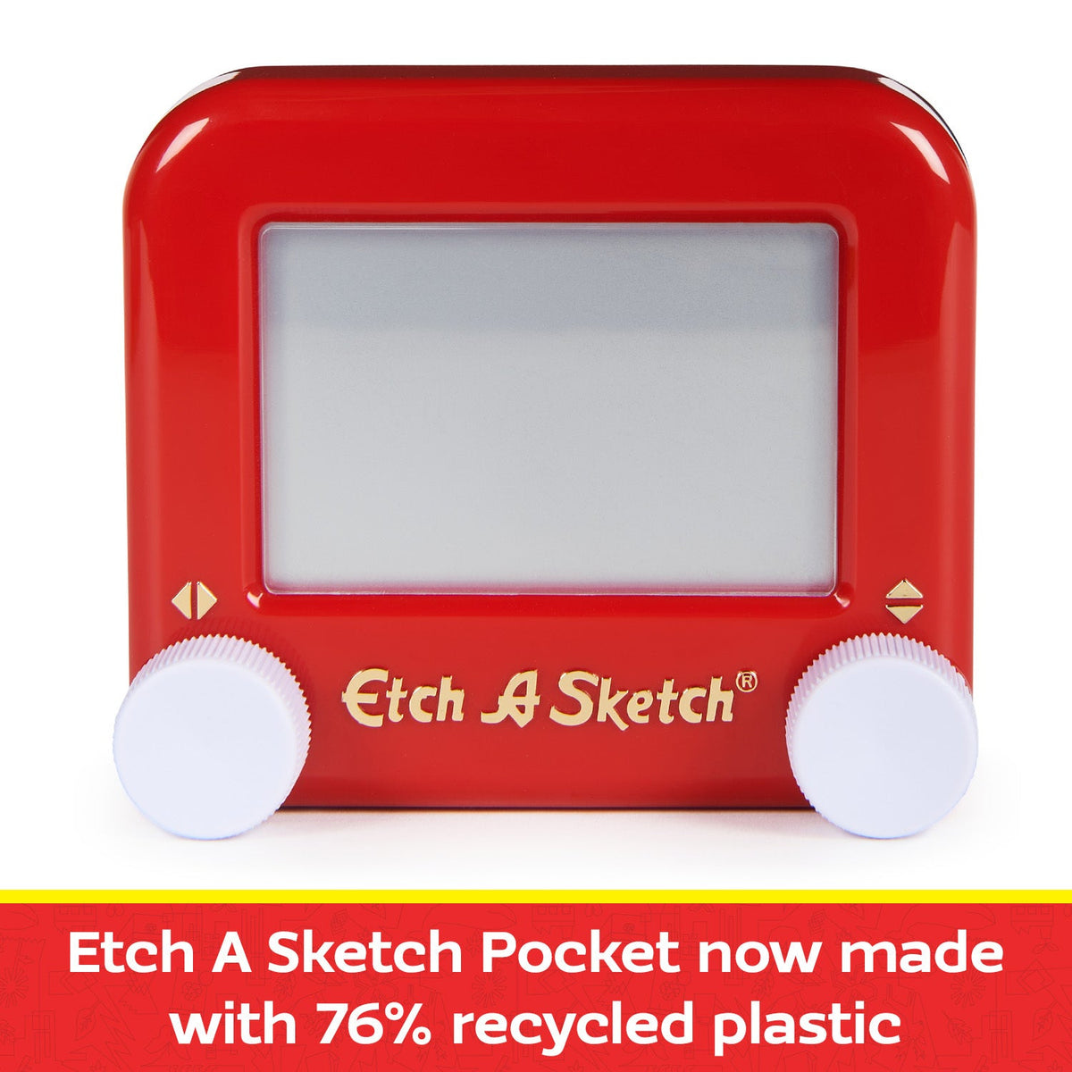 Spin Master Etch a Sketch Pocket Plastic Drawing Pad Screen Kids Toy Red 3+ — image 2