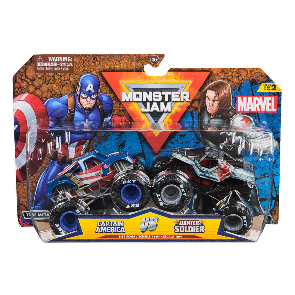 Monster Jam Marvel 1:64 Scale Diecast Truck Kids/Children 3y+ Assorted (2 Pieces) — image 2