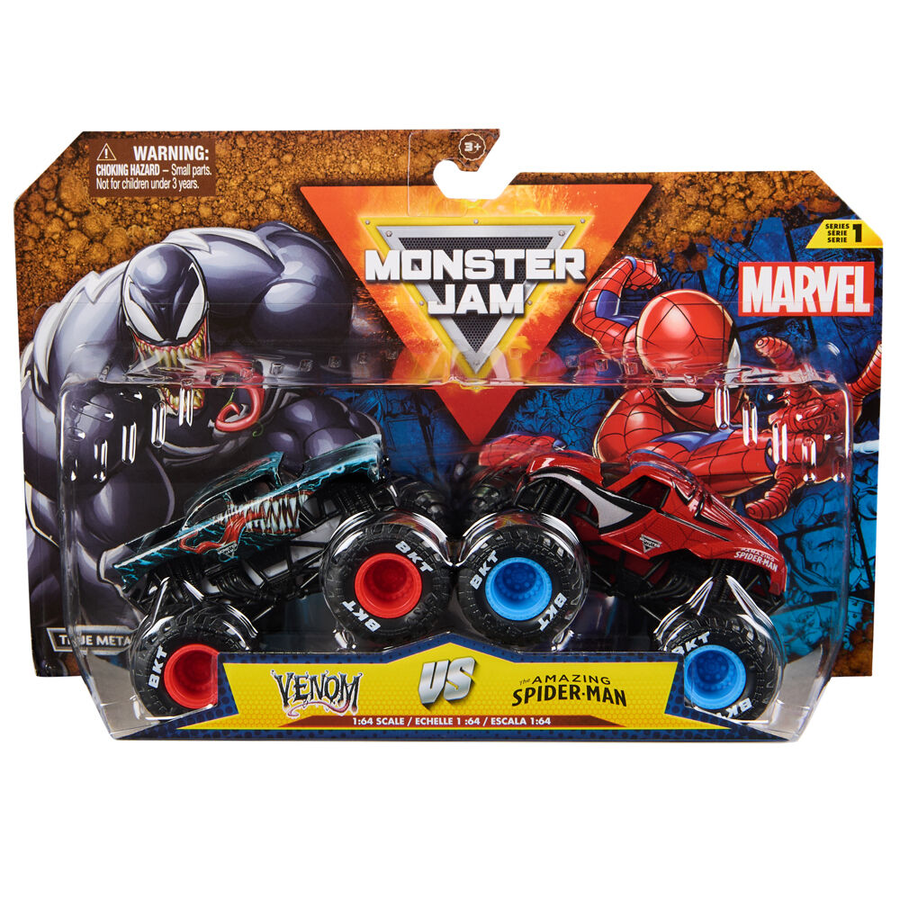 Monster Jam Marvel 1:64 Scale Diecast Truck Kids/Children 3y+ Assorted (2 Pieces) — image 3