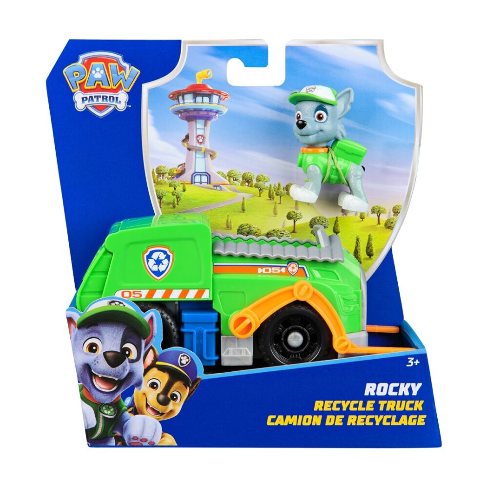 Paw Patrol Kids Sustainable Green Basic Toy Rescue Vehicle Rocky 3Y+ (2 Pieces)
