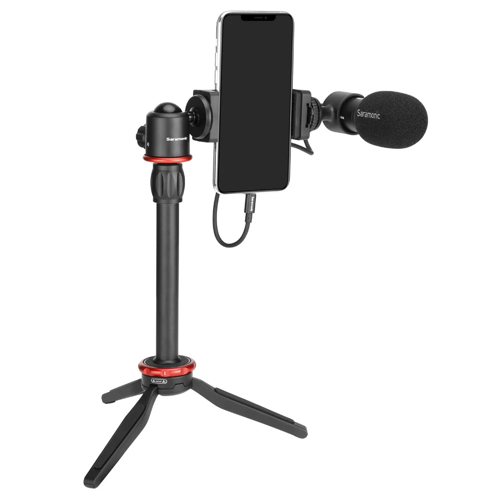 Saramonic SmartMic MTV Universal Vlogging Set Stand Video Kit for iPhone/Samsung — image 2